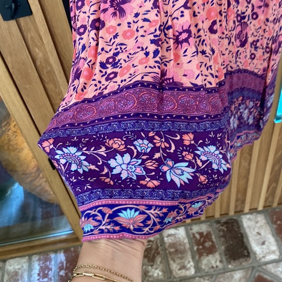 Spell OG Folk Town Boho Blossom Dress - Sz M - Picture 7 of 16